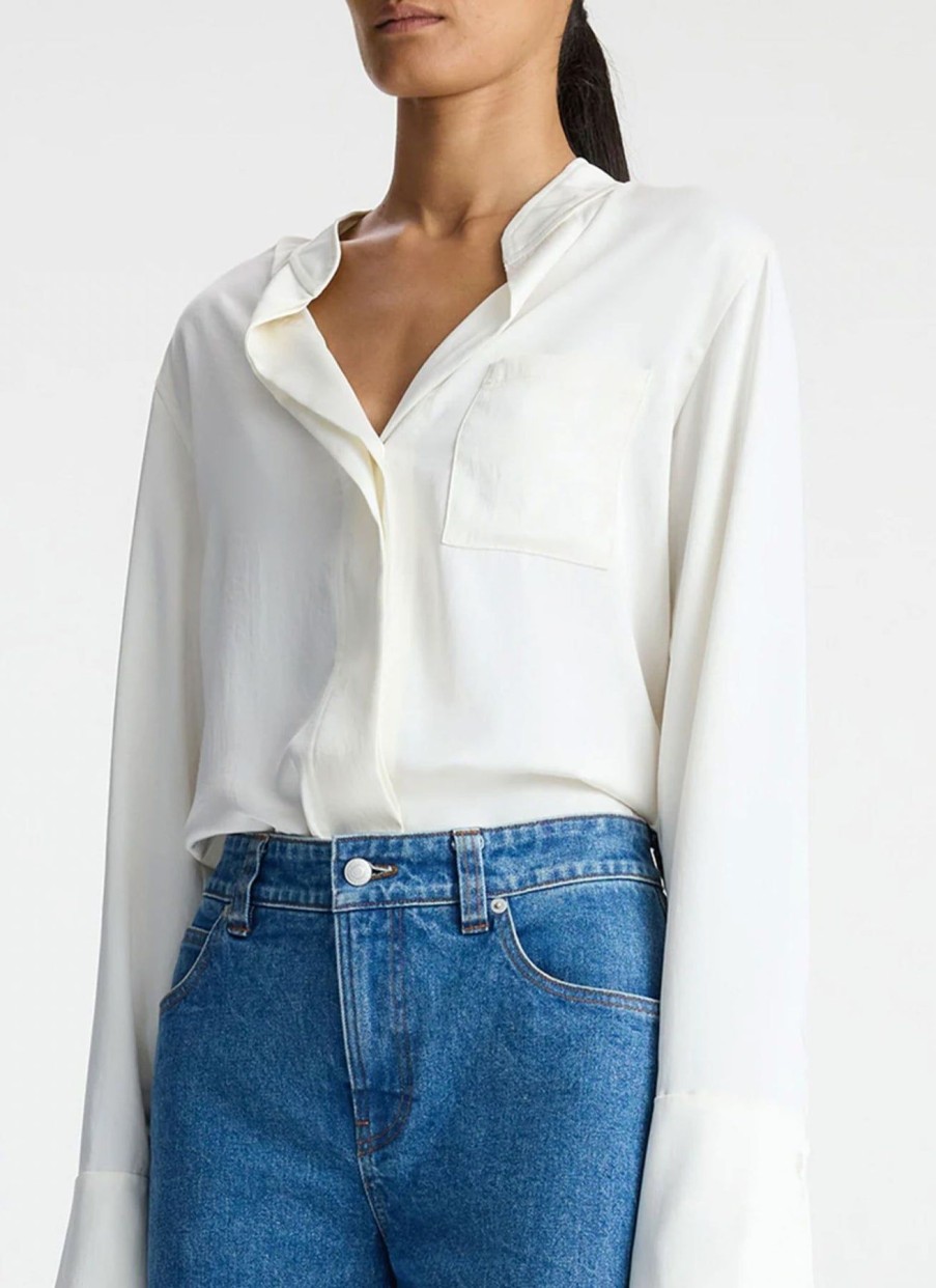 Women A.L.C. Shirts & Blouses | Wynn Top Whisper White