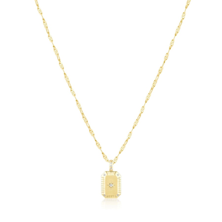 Women Ela Rae Necklaces | Fluted Starburst Tag