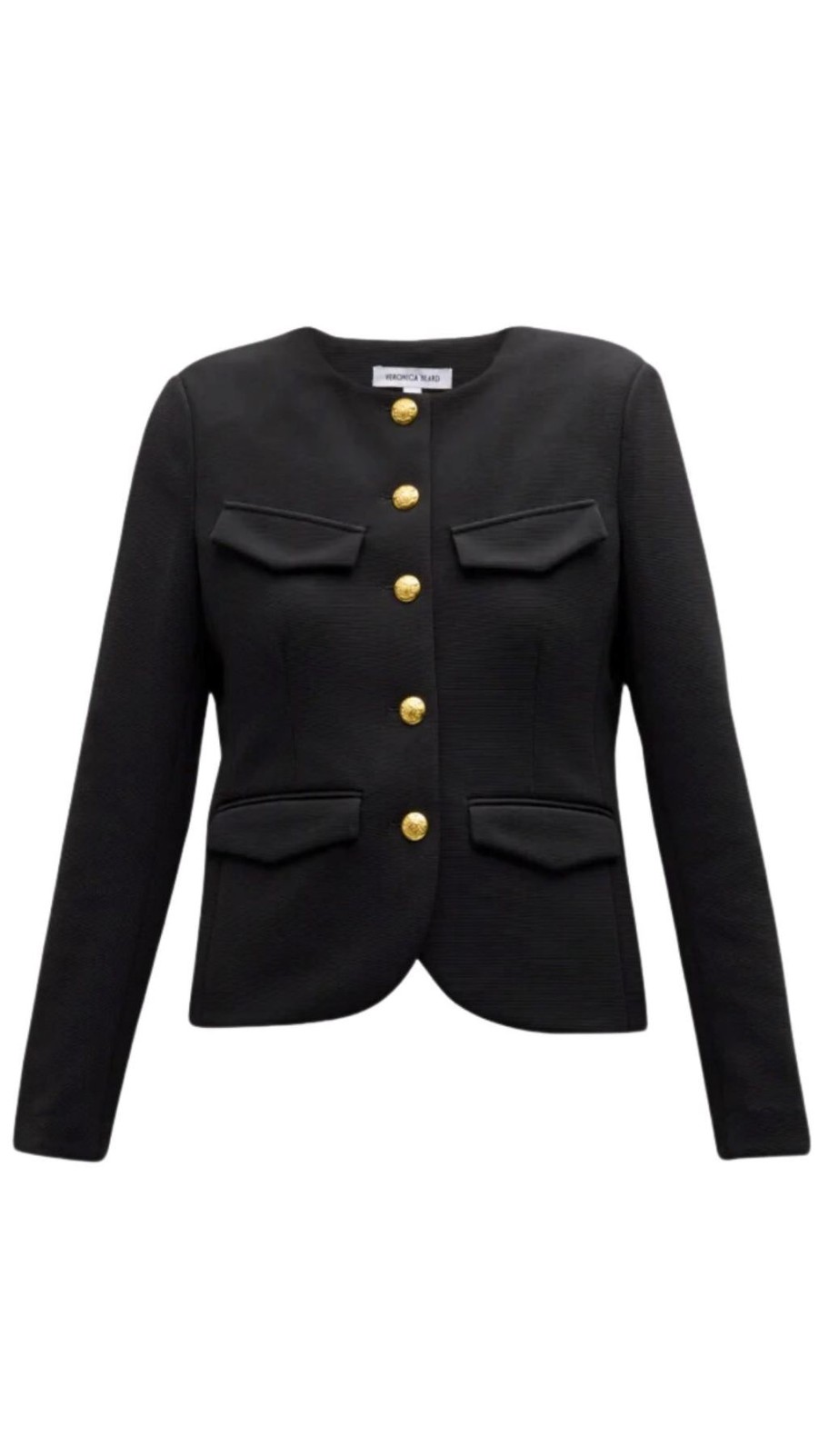 Women Veronica Beard Blazers | Kensington Knit Jacket Black