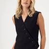 Women We Are Sundays Shirts & Blouses | Nori Vest Black