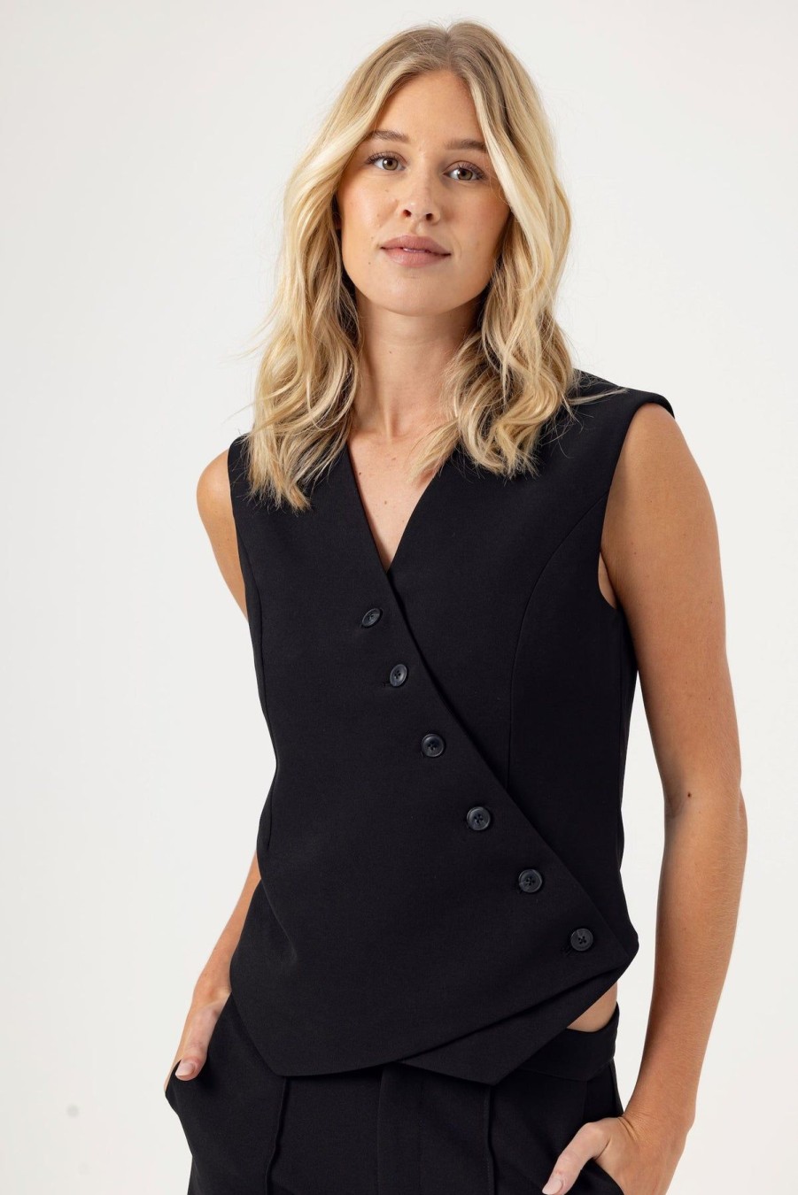 Women We Are Sundays Shirts & Blouses | Nori Vest Black