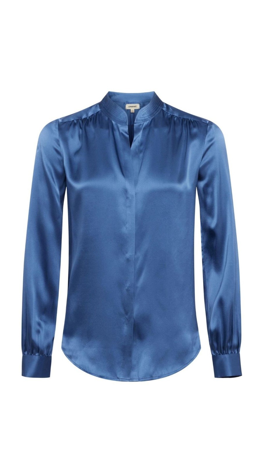 Women L'AGENCE Shirts & Blouses | Bianca Blouse Blue Horizon