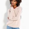 Women Lisa Todd Sweaters | The Contrast Sweater Birch/Fog