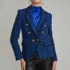 Women Generation Love Blazers | Eliza Tweed Blazer Blue/Black