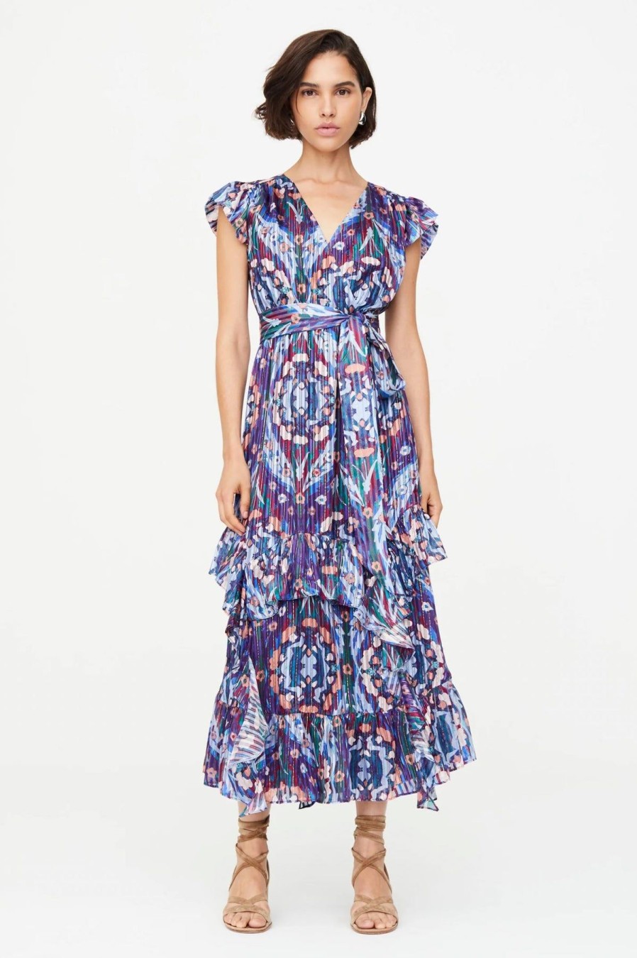 Women Marie Oliver Wedding Guest | Uma Dress Aster Trellis