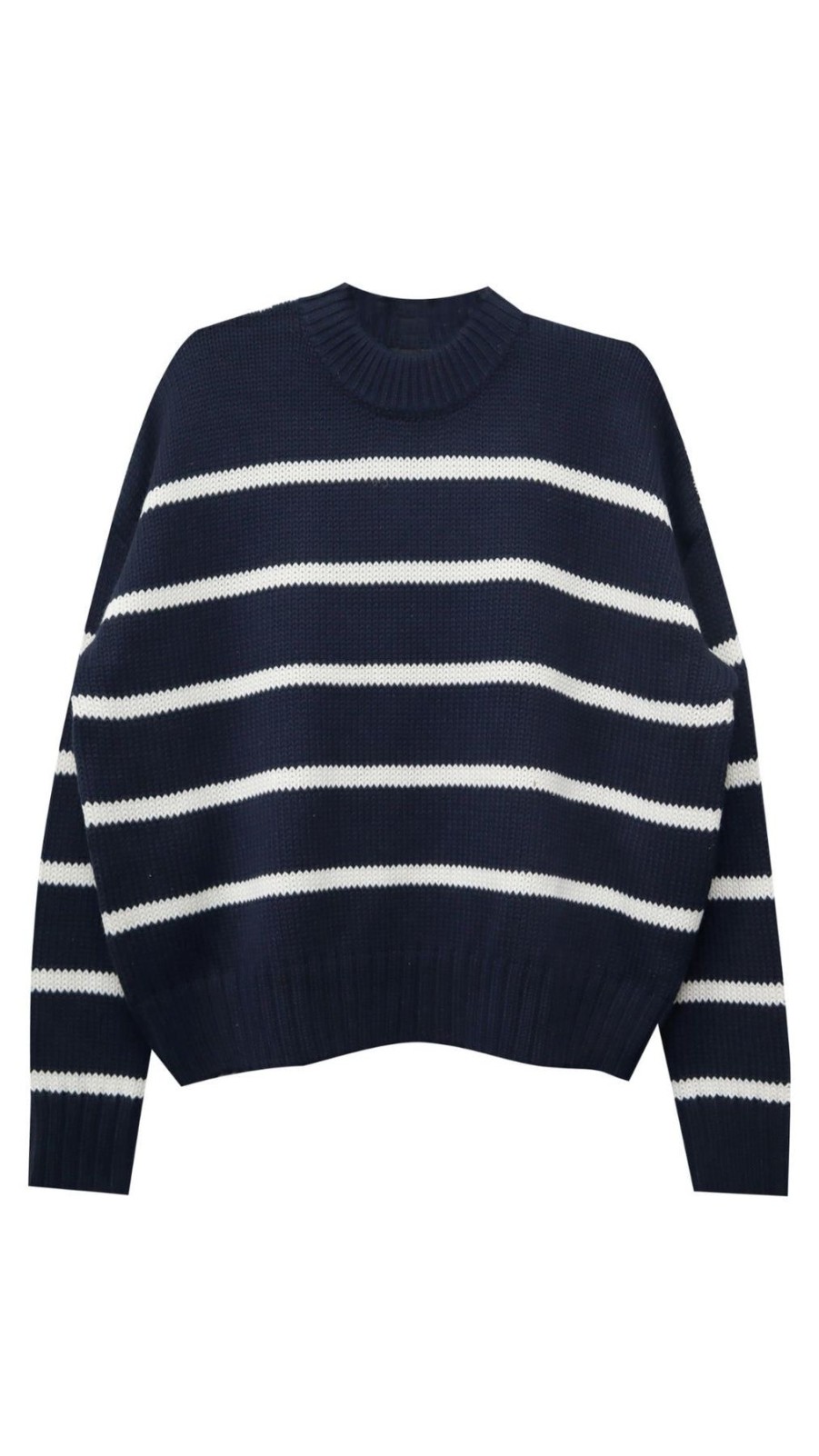 Women Fifteen Twenty Sweaters | Stripe Sweater Navy