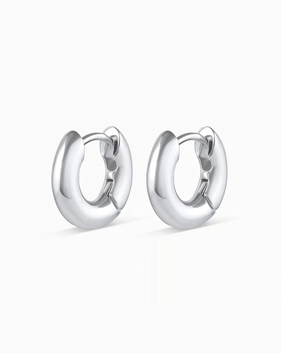 Women Gorjana Earrings | Lou Huggies Stainless Steel Post