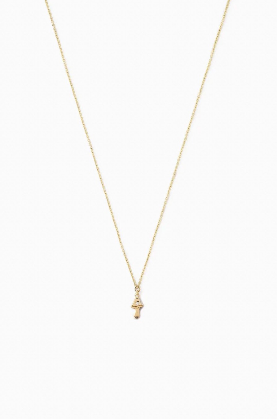 Women Chan Luu Necklaces | 14K Gold Mushroom Necklace