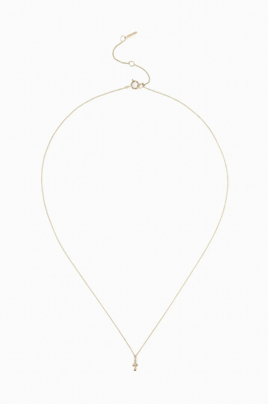 Women Chan Luu Necklaces | 14K Gold Mushroom Necklace