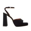 Women STAUD Heels | Solange Platform Black