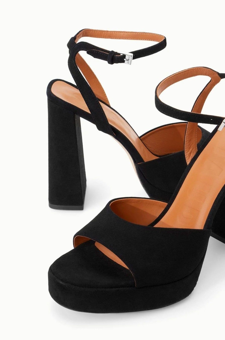 Women STAUD Heels | Solange Platform Black