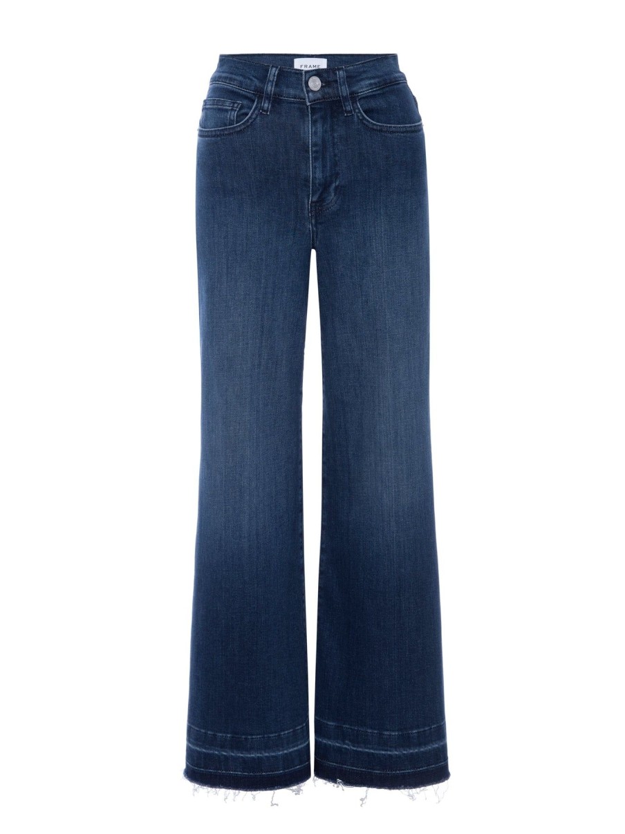 Women FRAME Denim | Le Palazzo Crop Jeans Thunderstorm