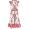 Women BELL by Alicia Bell Vacation | Blake Midi Dress Purple Flower