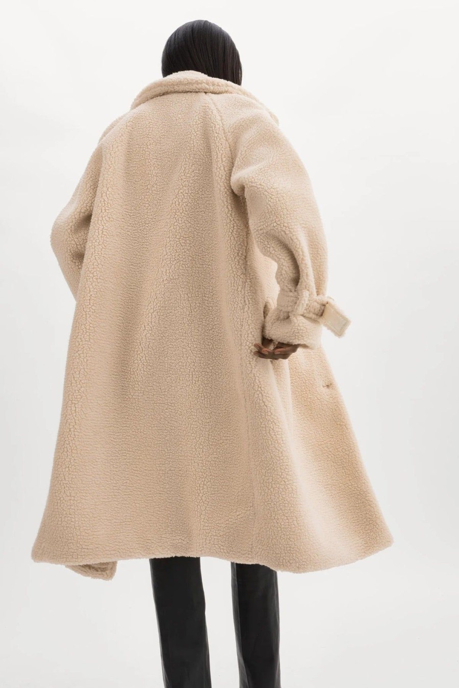 Women LAMARQUE Cold Weather | Malani Sherpa Coat Beige