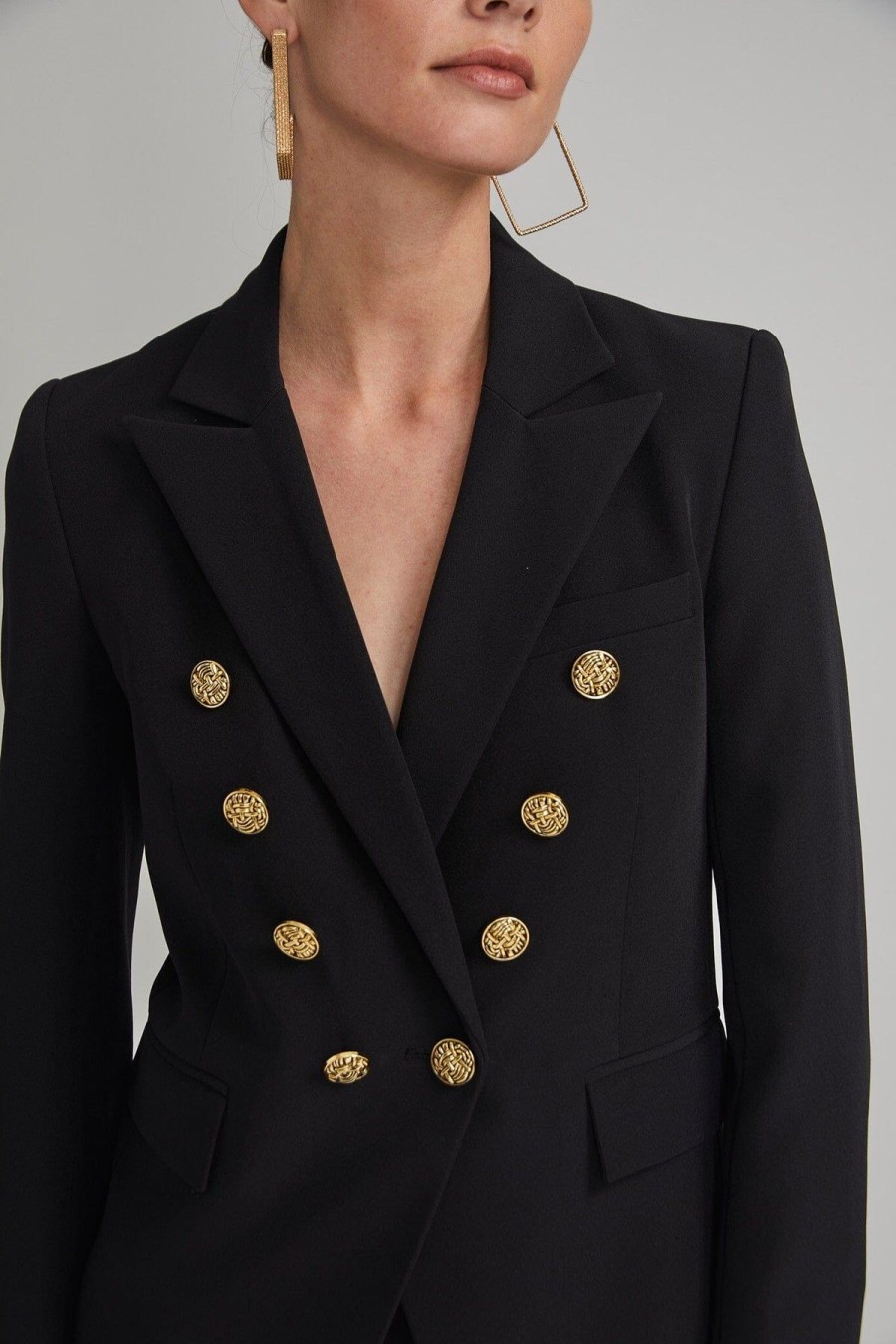 Women Generation Love Blazers | Janna Crepe Blazer Black