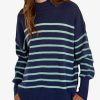 Women Kendall Lane Sweaters | Tara Sweater Navy Mint