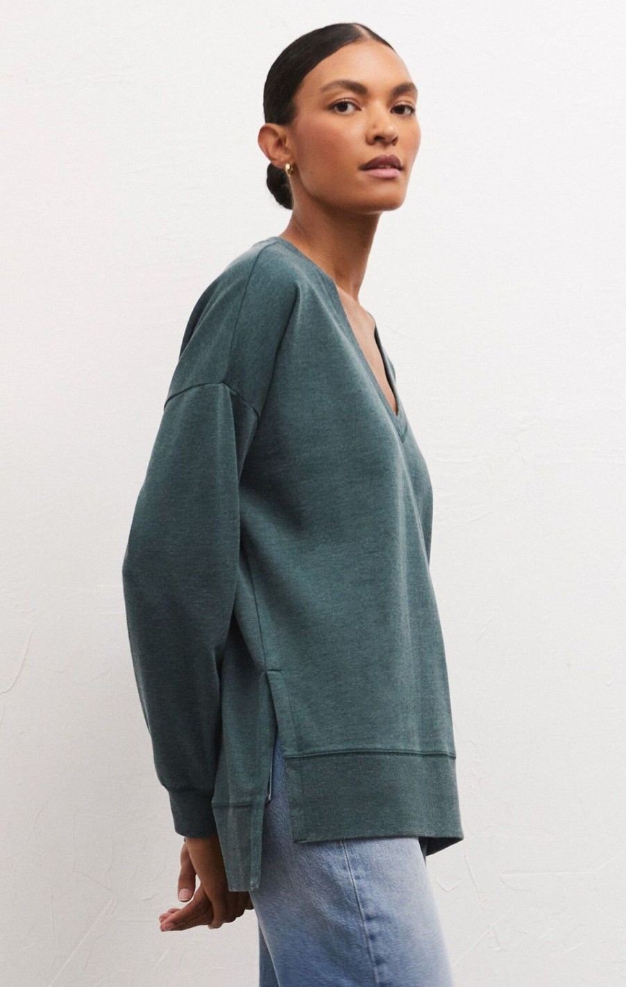 Women Z Supply | Modern V Neck Weekender Abyss