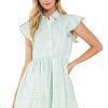 Women Anna Rae Mini | Elizabeth Shirt Dress Mint