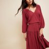 Women NATION LTD Midi & Maxi | Simona Easy Peasant Dress Curtain Call