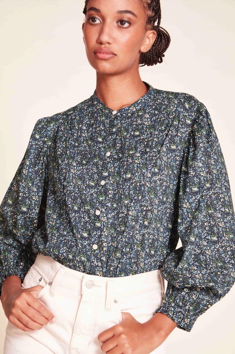 Women Trovata Shirts & Blouses | Maeve Blouse Chesapeake Ditsy