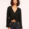 Women Ramy Brook Shirts & Blouses | Isabelle Top Black