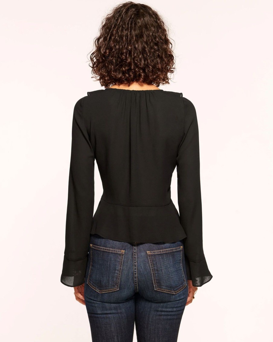 Women Ramy Brook Shirts & Blouses | Isabelle Top Black