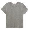 Women Perfect White Tee Tees & Tanks | Harley Boxy Crew Heather Grey