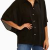 Women Ramy Brook Shirts & Blouses | Mackenzie Top Black