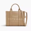 Women Marc Jacobs Handbags | The Medium Leather Tote Bag Camel