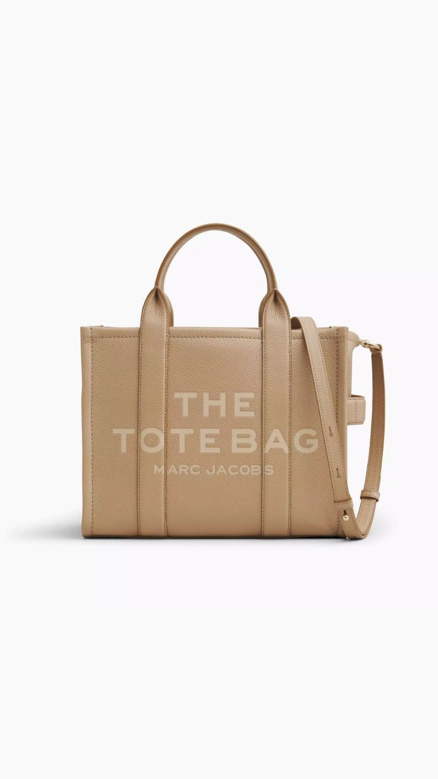 Women Marc Jacobs Handbags | The Medium Leather Tote Bag Camel