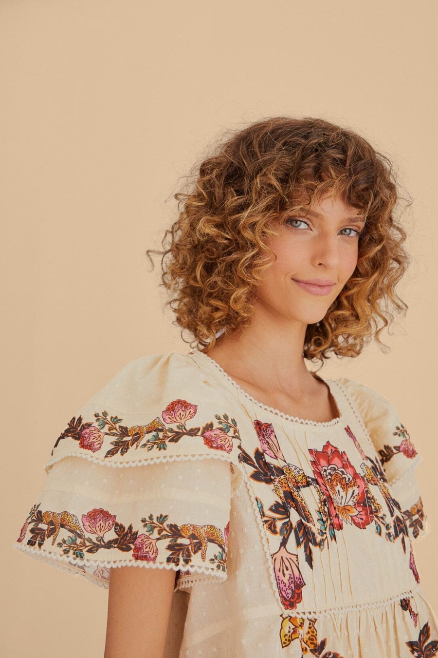 Women FARM Rio Shirts & Blouses | Flowers Sand Blouse Leopard