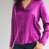 Women Catherine Gee Shirts & Blouses | Daria Blouse Electric Pink