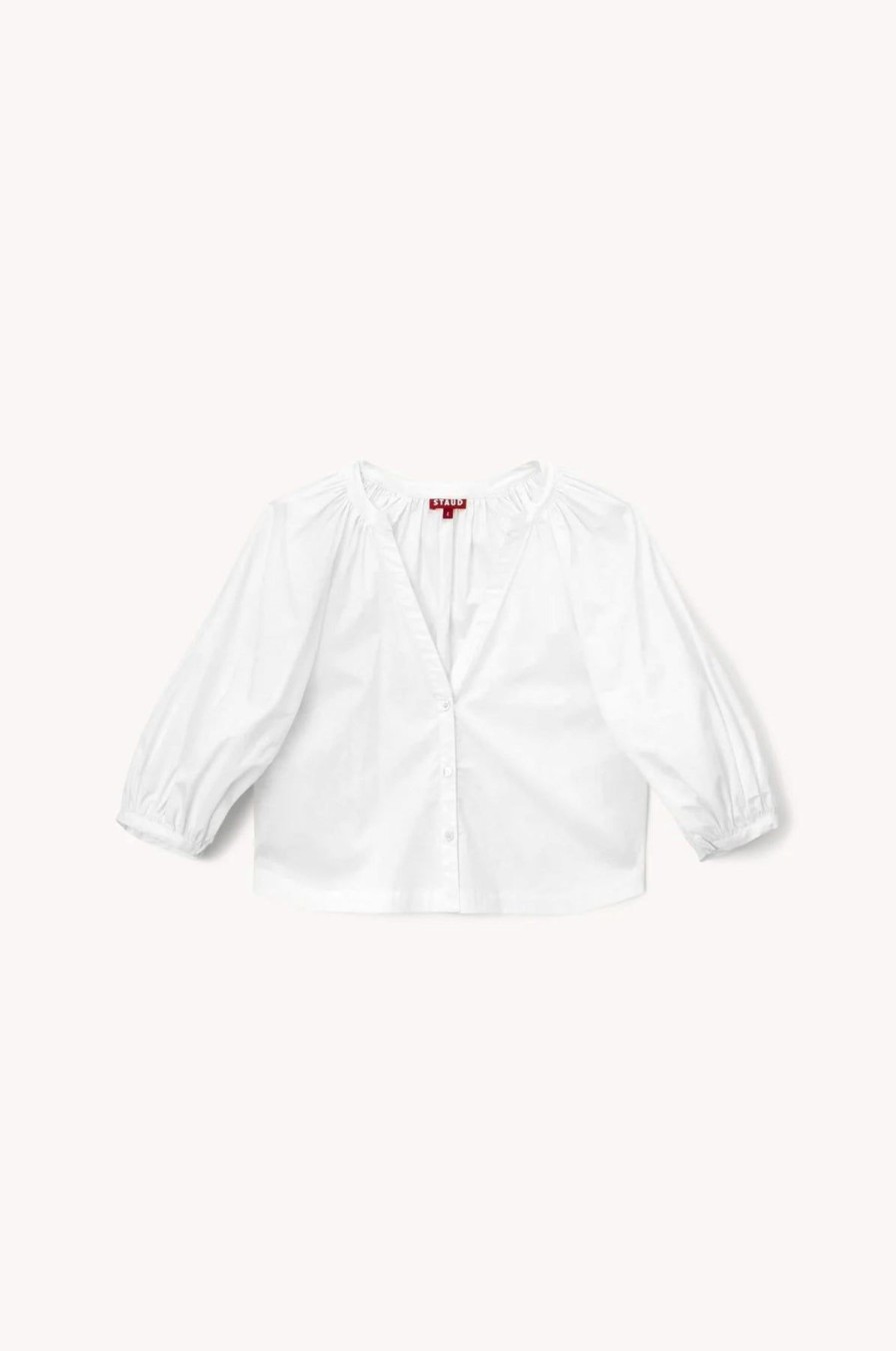 Women STAUD Shirts & Blouses | New Dill Top White