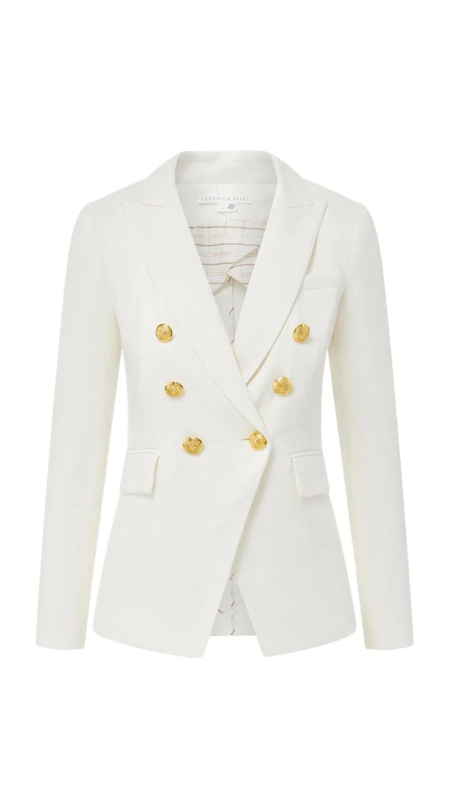 Women Veronica Beard Blazers | Miller Dickey Jacket White