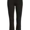 Women Mother Denim | Insider Crop Step Fray Not Guilty Black