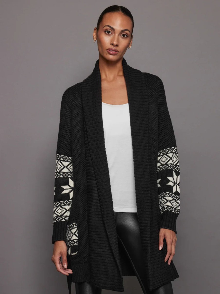 Women 525 America Sweaters | Shiloh Southwestern Cardigan Black Multi