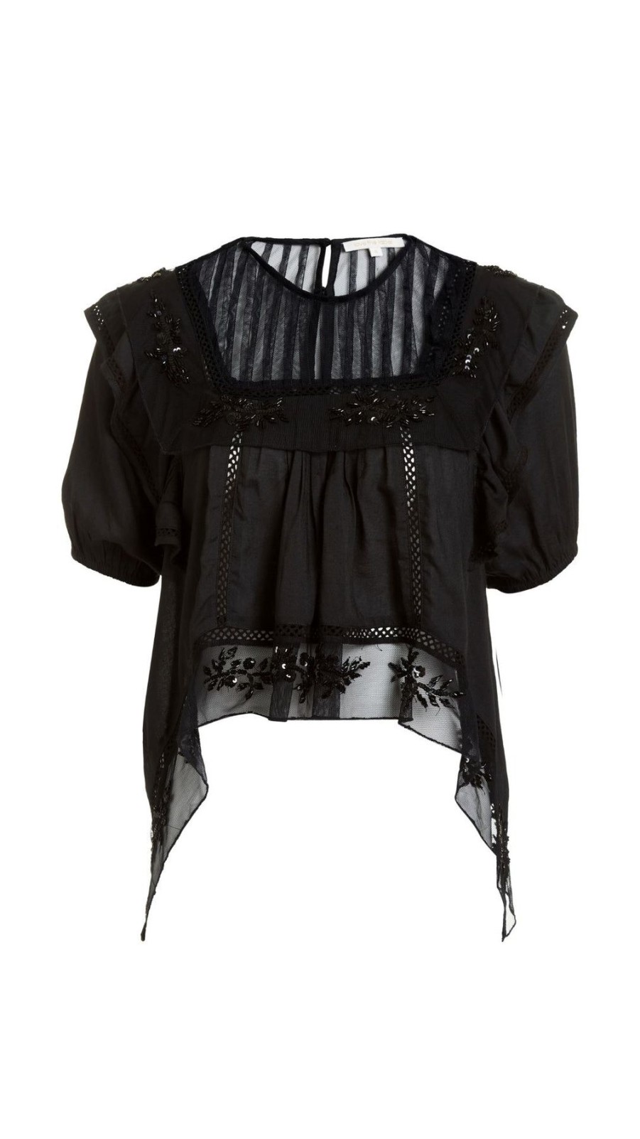 Women Love The Label Shirts & Blouses | Dawn Beaded Top Black