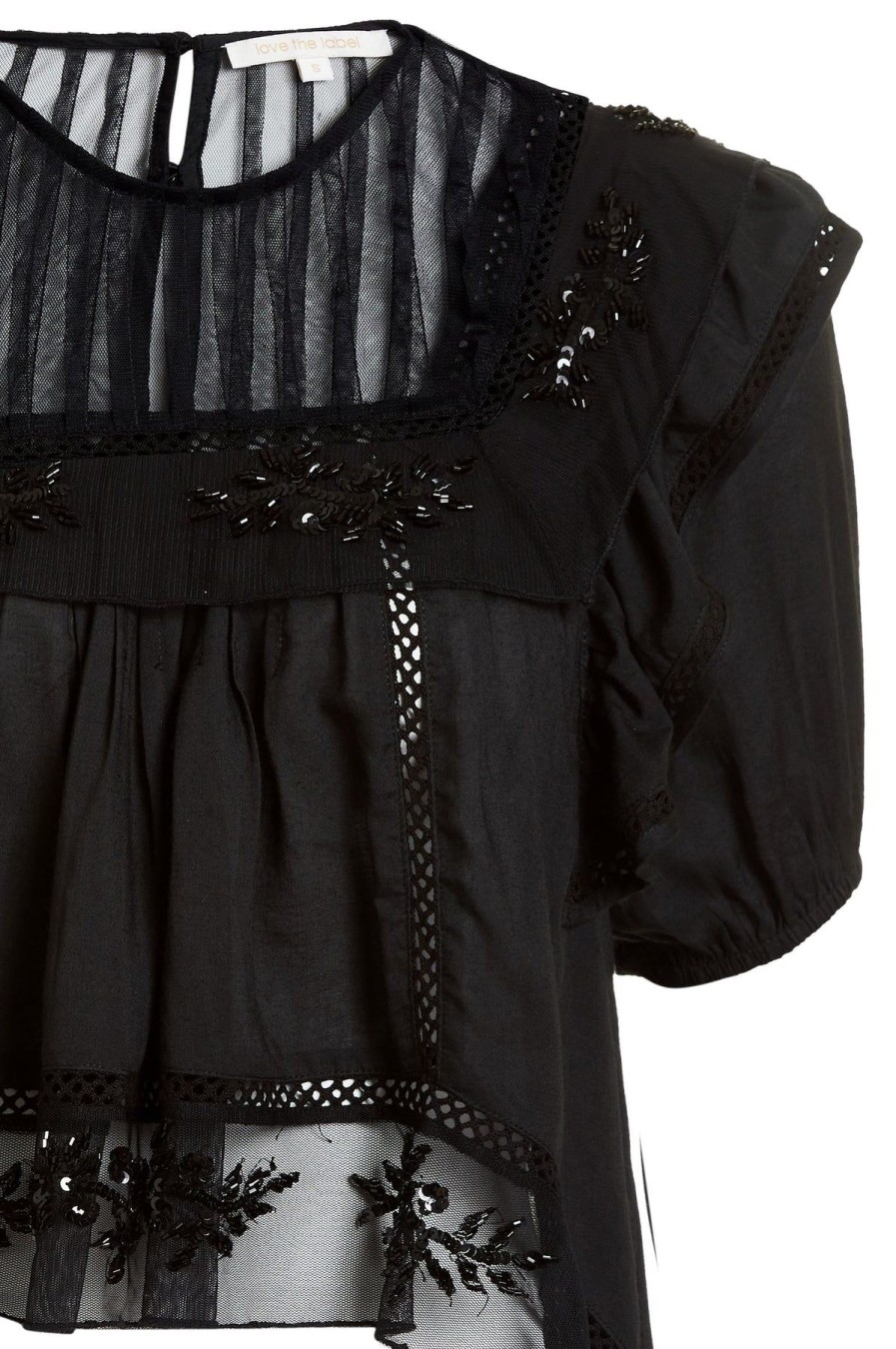 Women Love The Label Shirts & Blouses | Dawn Beaded Top Black