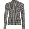 Women Veronica Beard Shirts & Blouses | Nate Top Black/Off White