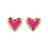 Women Mignonne Gavigan Earrings | Petite Raffia Heart Studs