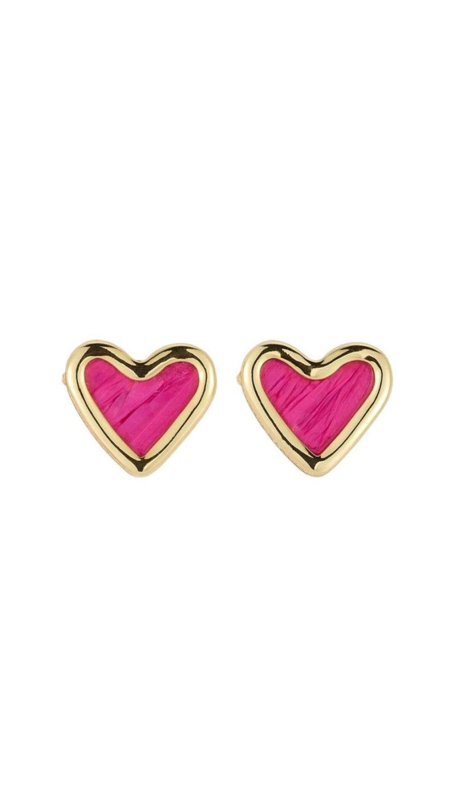 Women Mignonne Gavigan Earrings | Petite Raffia Heart Studs