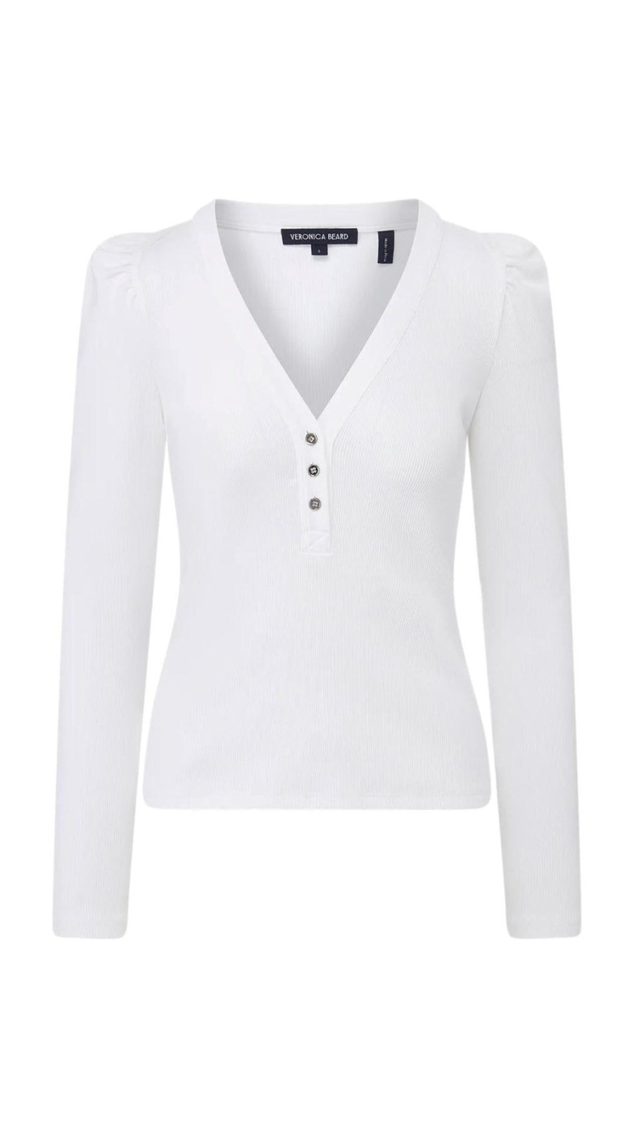 Women Veronica Beard Shirts & Blouses | Dekalb Top White