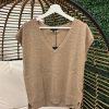 Women Estheme Cashmere Sweaters | V Neck Sweater Vest Noisette