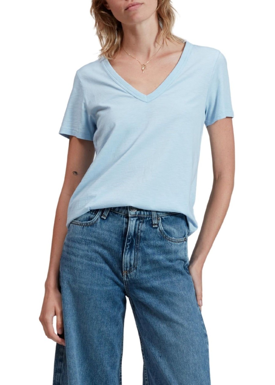 Women Rag & Bone Tees & Tanks | Slub Vee Raindrop