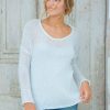 Women Wooden Ships Sweaters | Kelly Top Lightweight Pure Snow