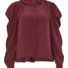 Women Ulla Johnson Shirts & Blouses | Dara Blouse Mahogany