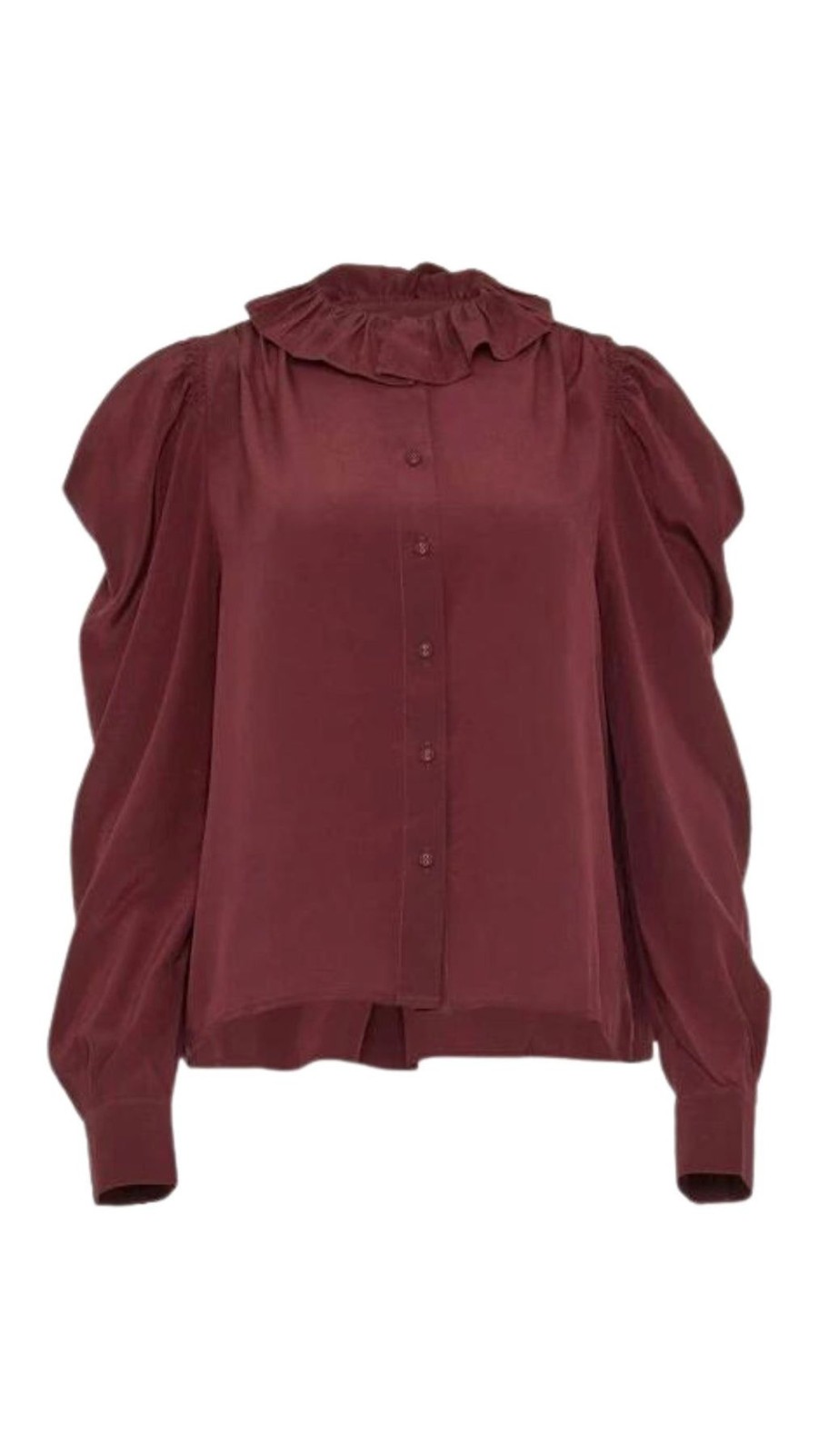 Women Ulla Johnson Shirts & Blouses | Dara Blouse Mahogany