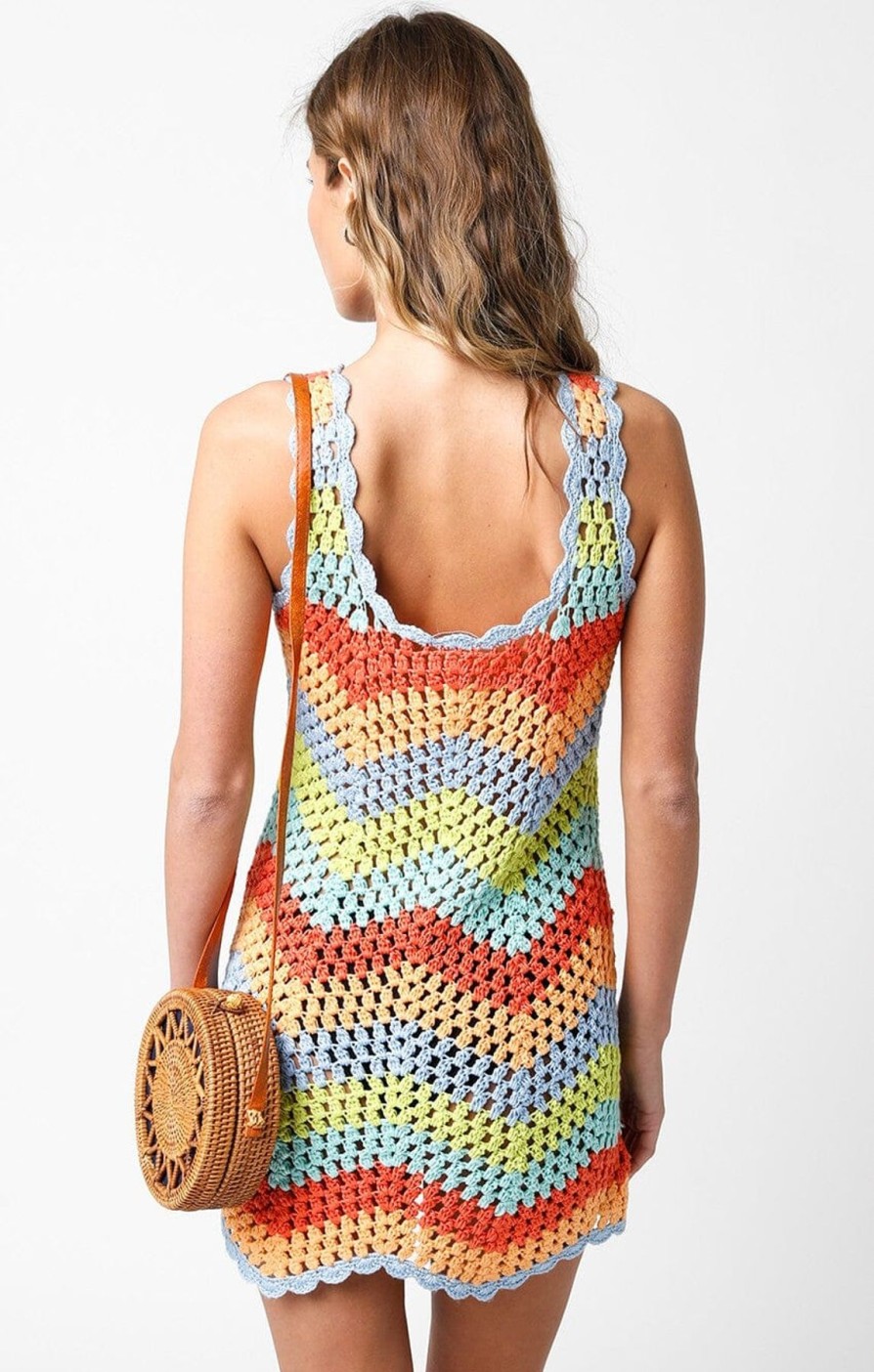 Women Spencer & Ella Vacation | Lexi Crochet Mini Dress Multi