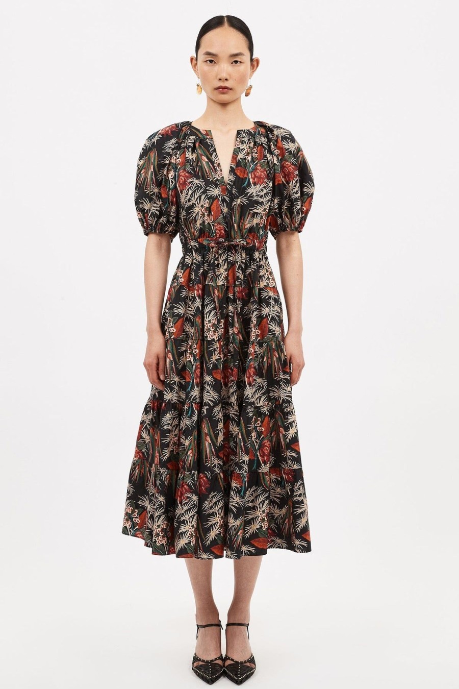 Women Ulla Johnson Midi & Maxi | Olina Dress Anthurium