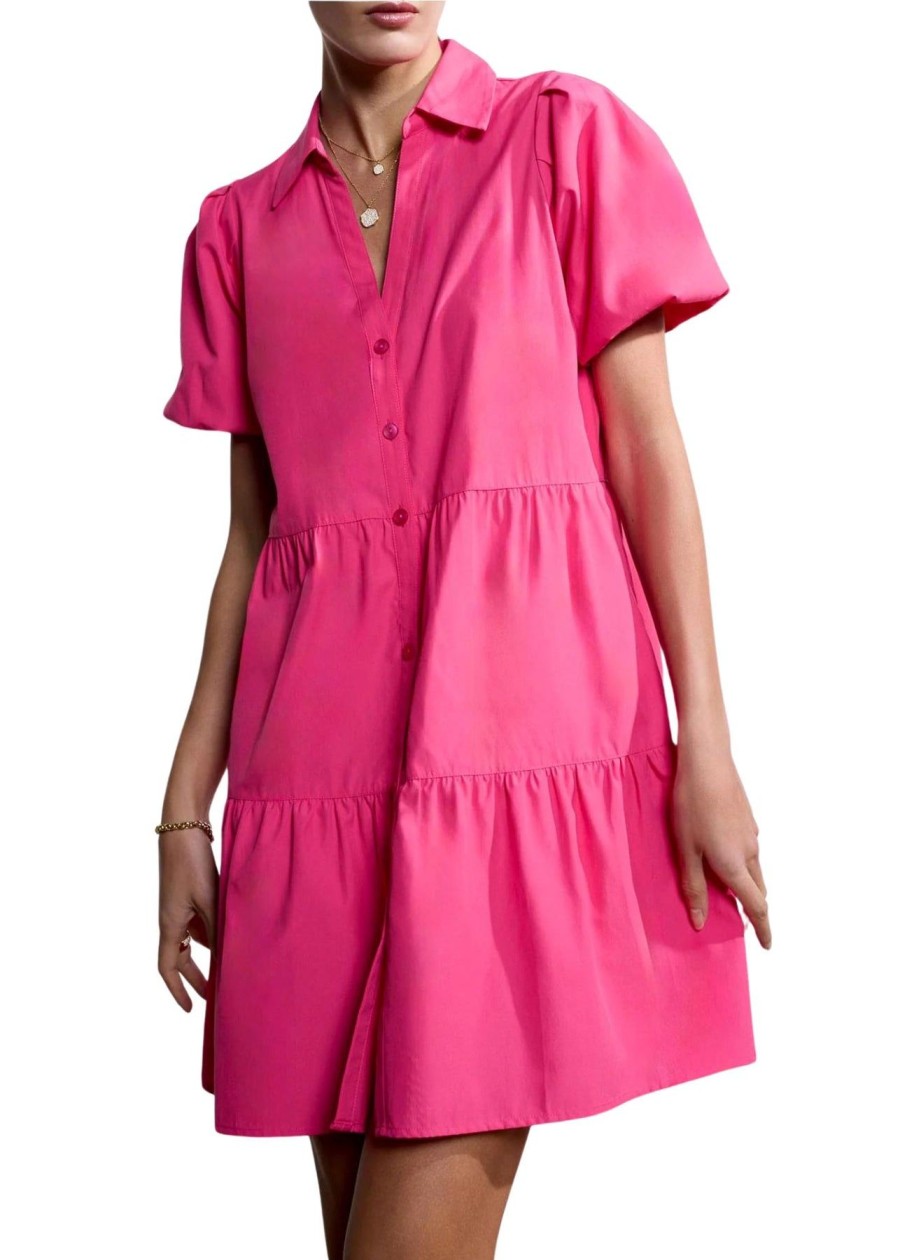 Women Brochu Walker Casual | Havana Mini Dress Hot Pink